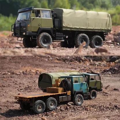 CROSSRC SC6 1/12 Scale 6x6 6WD RC Military Transport Truck Metal Chassis Crawler KIT/RT R