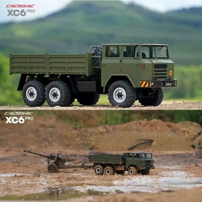 CROSSRC XC6 Pro 1/12 Scale 6WD RC Military Truck Dual Speed Off-Road Crawler RTR