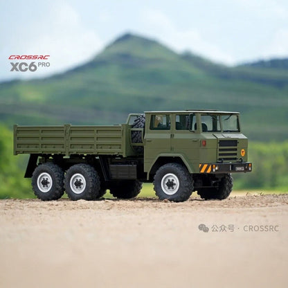 CROSSRC XC6 Pro 1/12 Scale 6WD RC Military Truck Dual Speed Off-Road Crawler RTR
