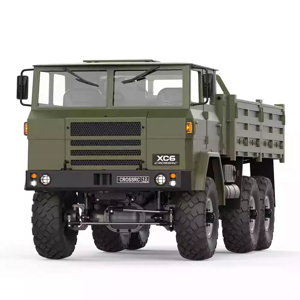 CROSSRC XC6 Pro 1/12 Scale 6WD RC Military Truck Dual Speed Off-Road Crawler RTR