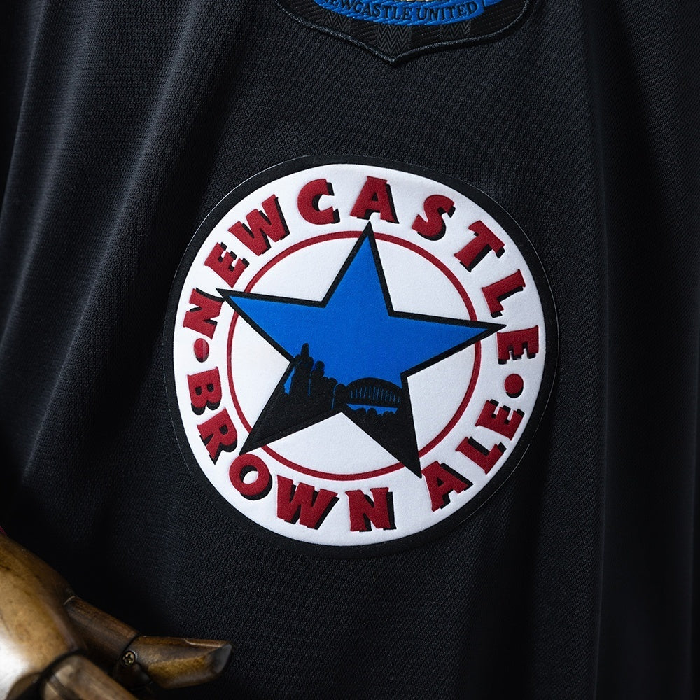 Newcastle United Training Jersey 1995-96 Retro Long Sleeves Football Kit Soccer Shirt