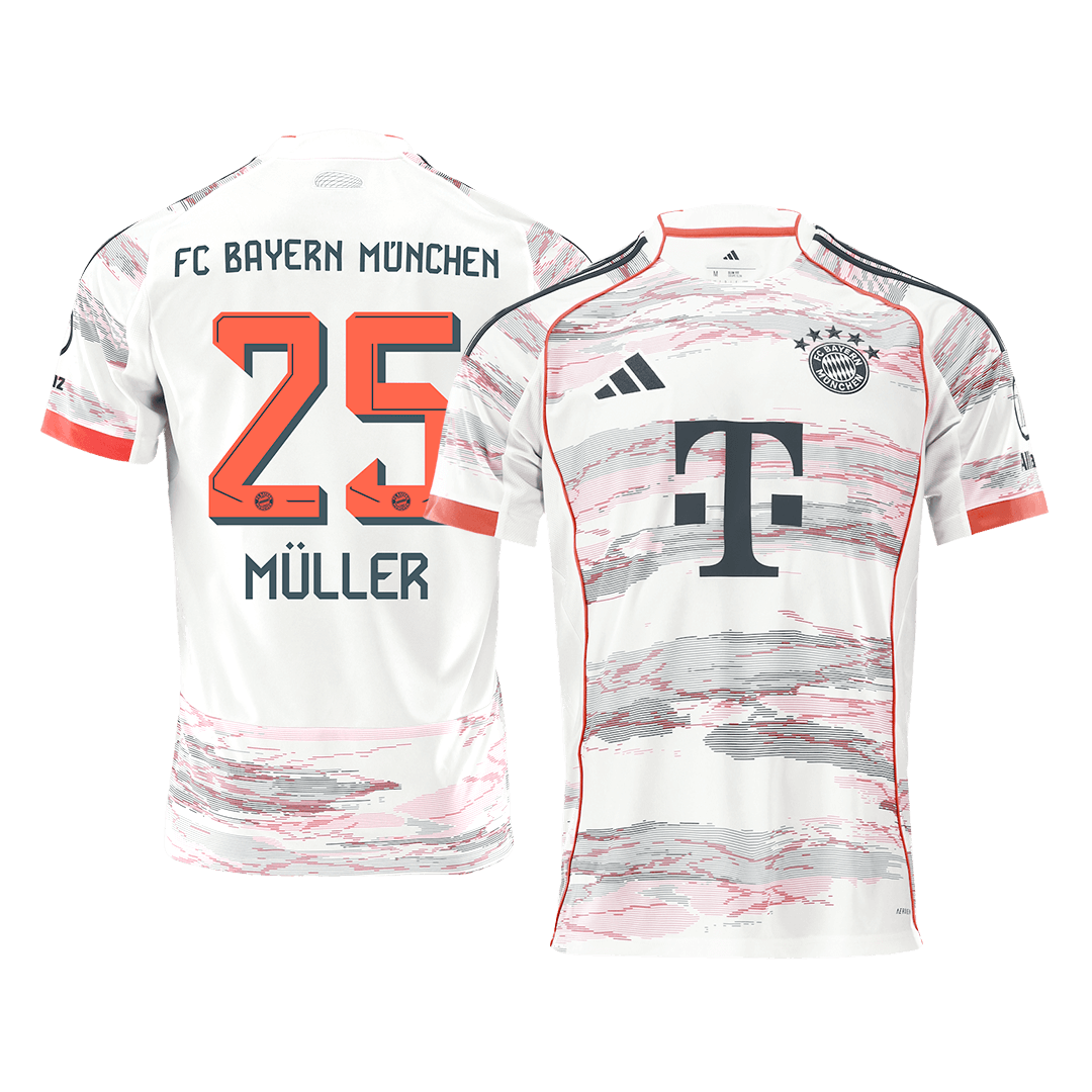 MÜLLER #25 Mens Bayern Munich Away Jersey 2025/26