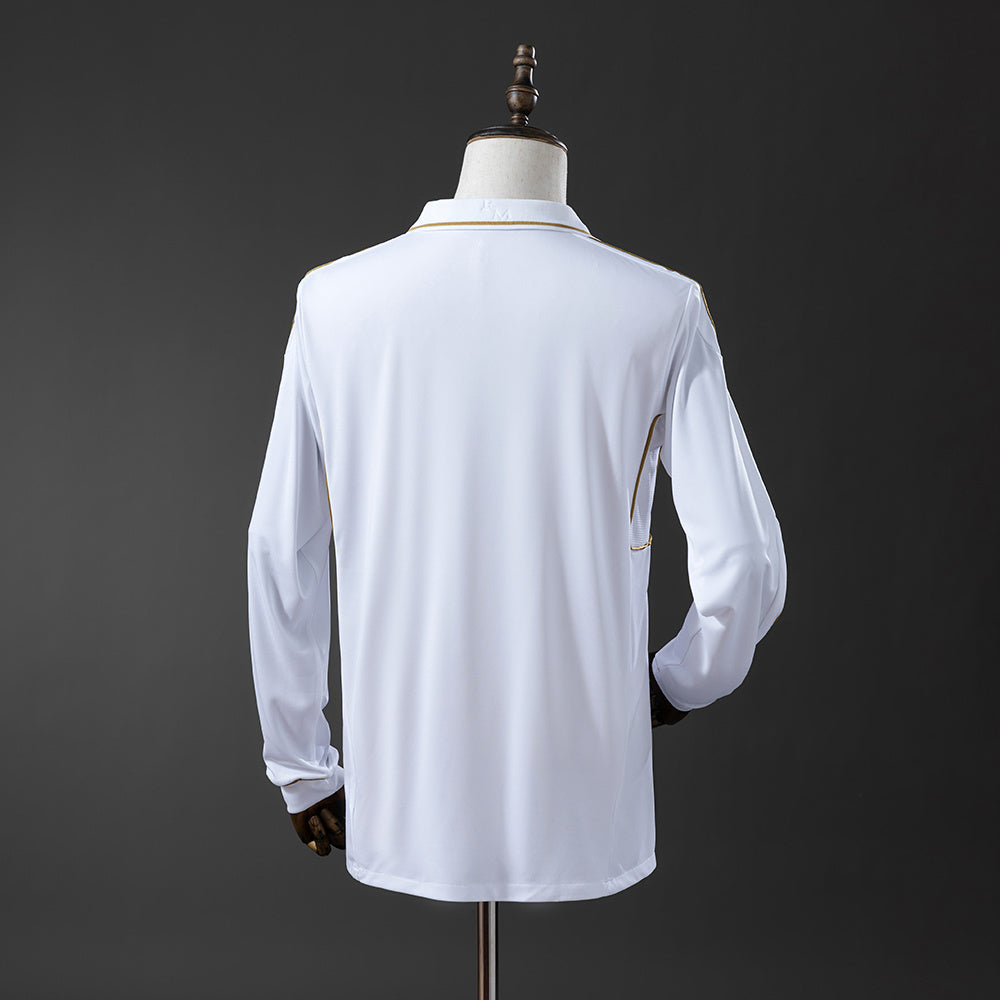 Real Madrid Jersey 2011-12 Home Retro Football Kit Long Sleeves