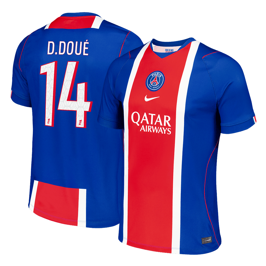 D.DOUÉ #14 Mens PSG Home Jersey 2026/27