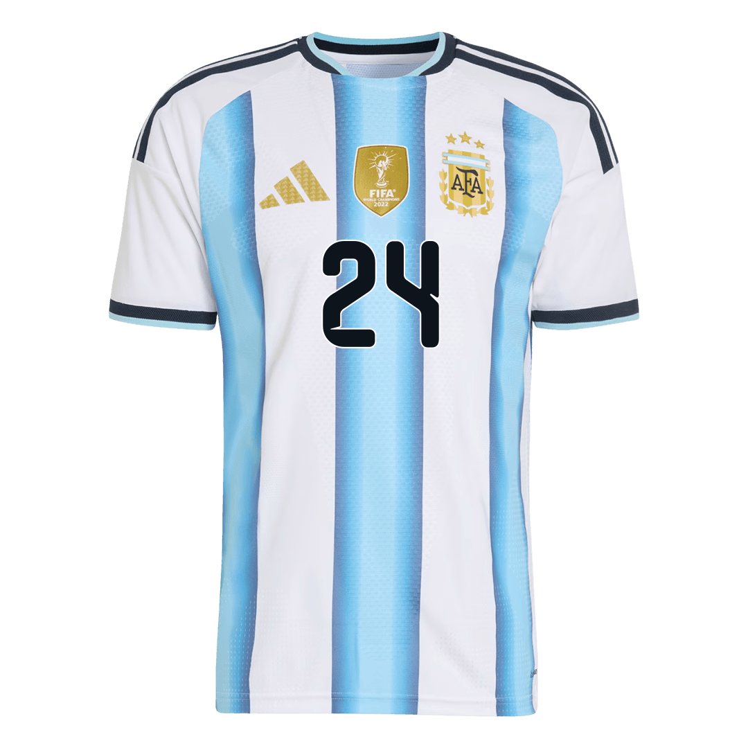 E. FERNÁNDEZ #24 Mens Argentina World Cup Home Jersey 2026 - Player Version (Slim Fit)