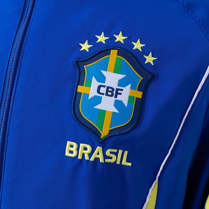 Brazil Windbreaker 2026 Blue Football Jacket