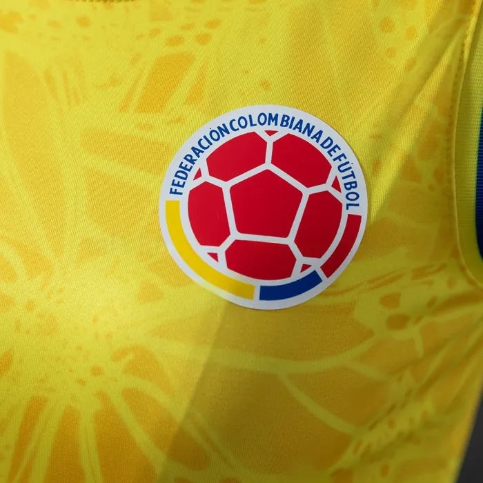 Women Colombia Home Vest 2026 World Cup Football Kit Soccer Shirt