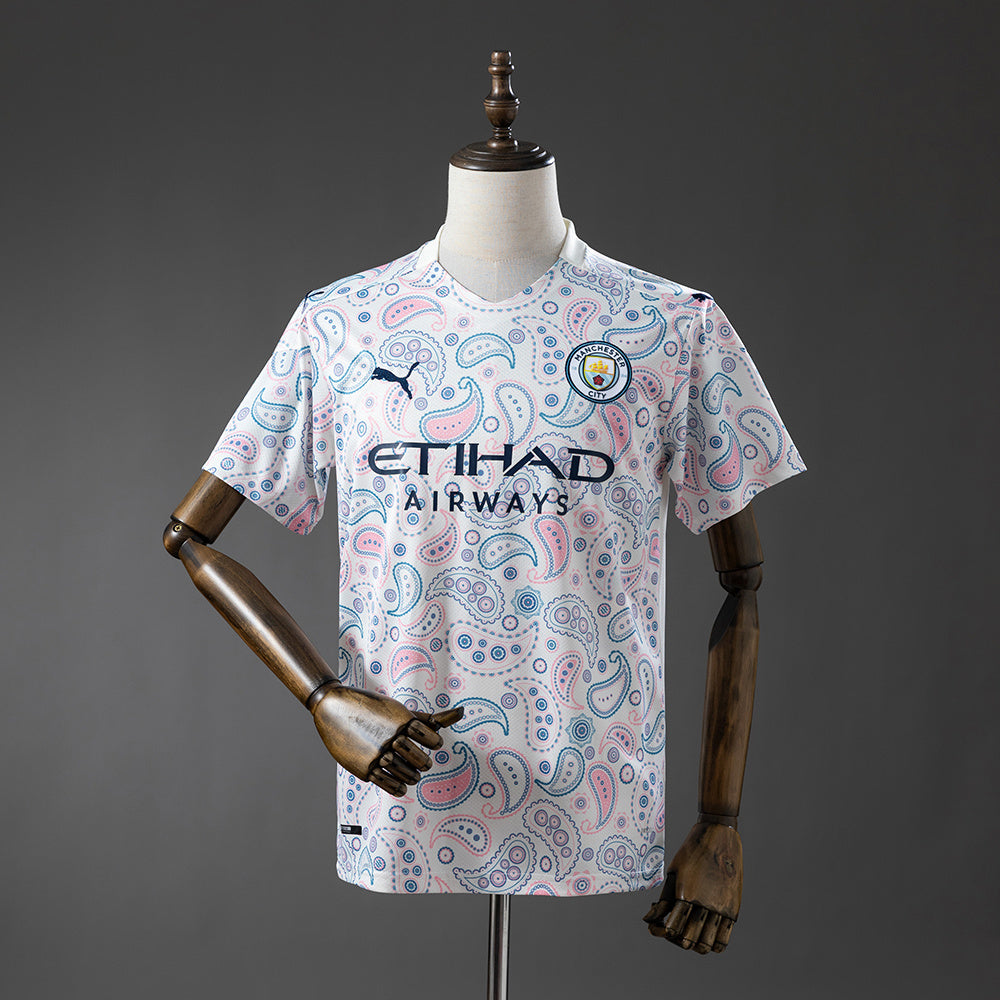 Manchester City Third Jersey 2020-21 Retro Football Kit Soccer Shirt