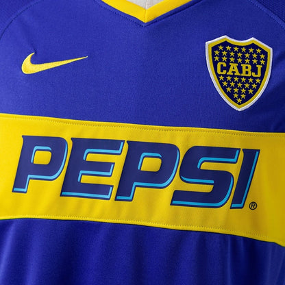 Boca Juniors Jersey 2003-04 Home Retro Football Kit