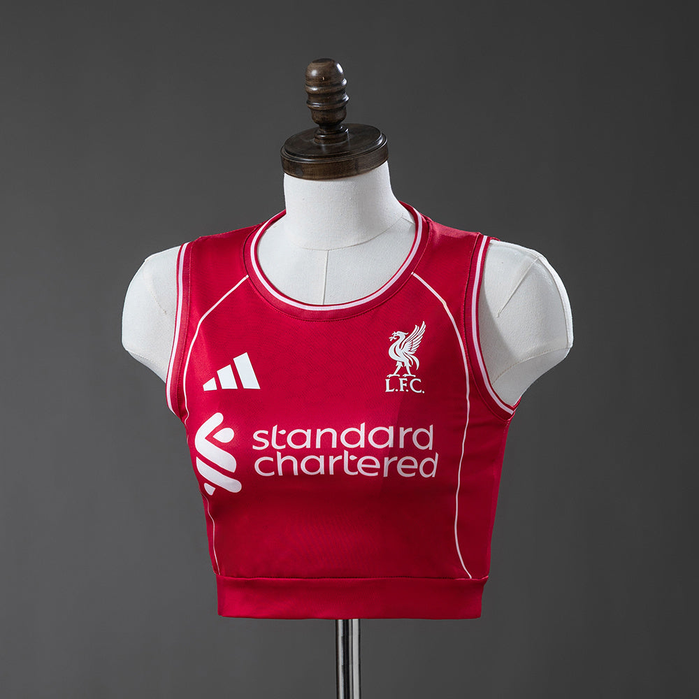 Women Liverpool Home Vest 25/26 Football Kit Soccer Shirt