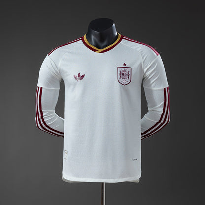 Player Version Spain Away Jersey 2026 World Cup Long Sleeves Football Kit Soccer Jersey