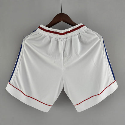 Retro France White Shorts 1998 Football Jersey