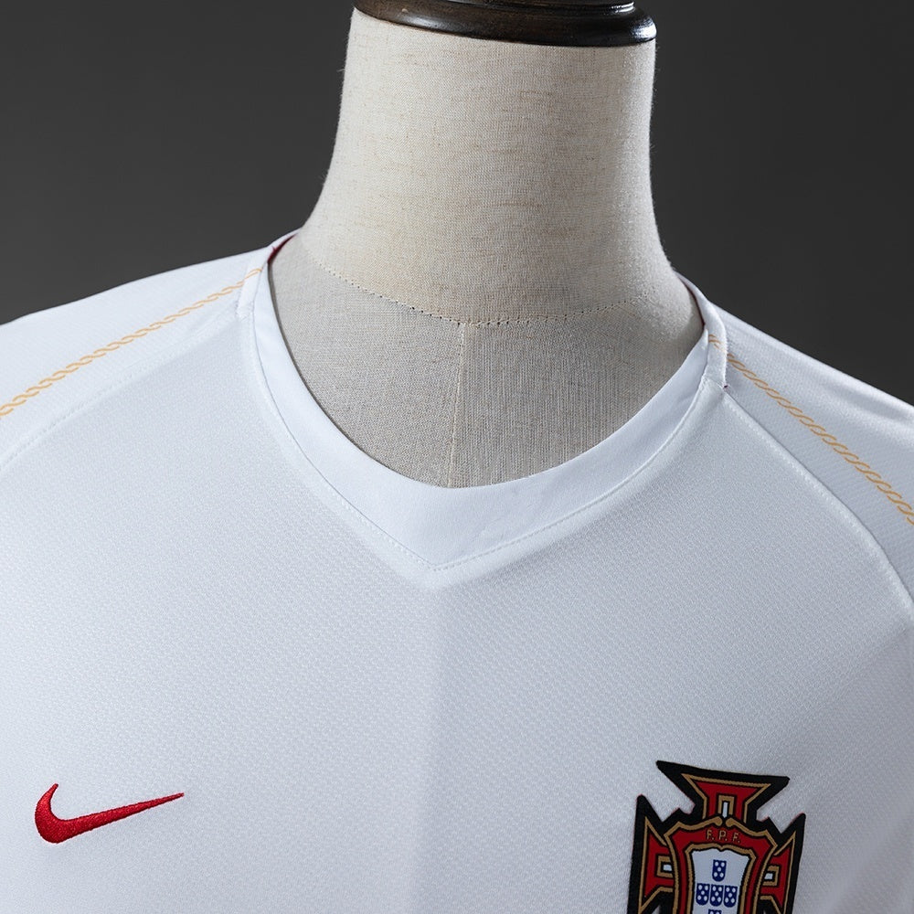 Portugal White Jersey 2006 Retro Football Kit Soccer Shirt