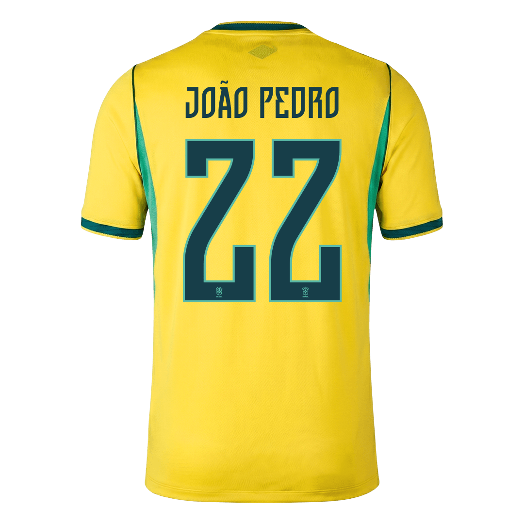 JOÃO PEDRO #22 Mens Brazil World Cup Home Jersey 2026 [PREMIUM]