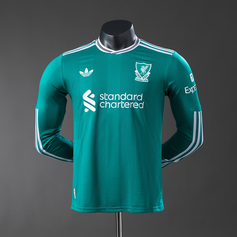Liverpool Jersey 25/26 Third Football Kit Player Version Long Sleeves