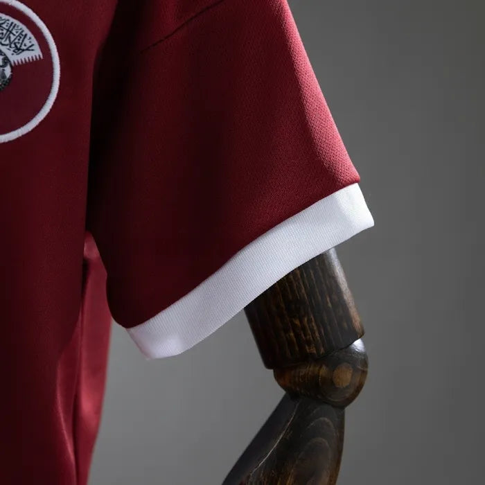 Kids Qatar Home Jersey 2026 World Cup Football Kit Soccer Shirt
