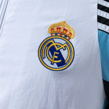 Real Madrid Windbreaker 2025/26 White Football Kit