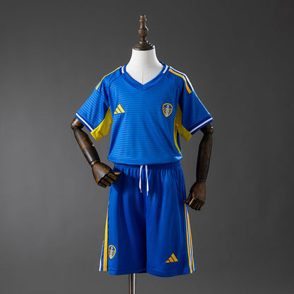 Kids Leeds United Away Jersey 2025/26 Football Kit Soccer Shirt
