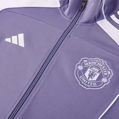 Manchester United 2025/26 Purple Training Tracksuit Kit (Top+Pants)