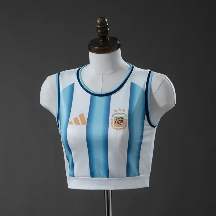 Women Argentina Home Vest 2026 World Cup Football Kit Soccer Shirt