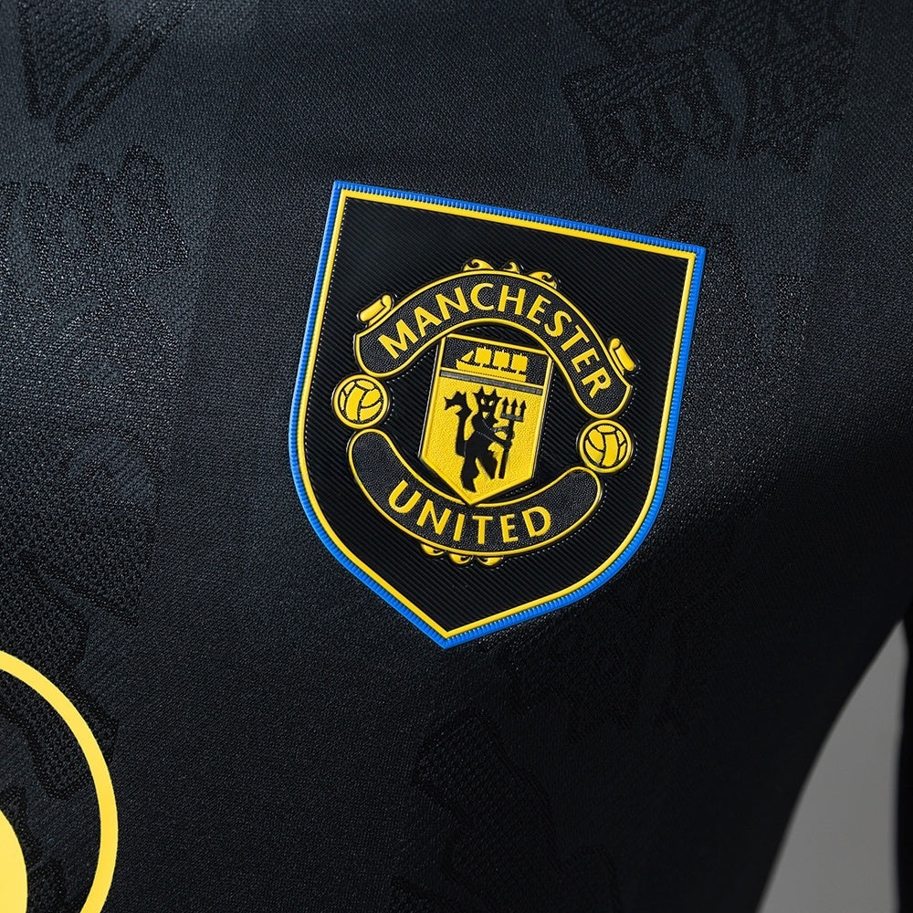 Player Version Manchester United Third Jersey 2025/26 Long Sleeves Football Kit Soccer Shirt