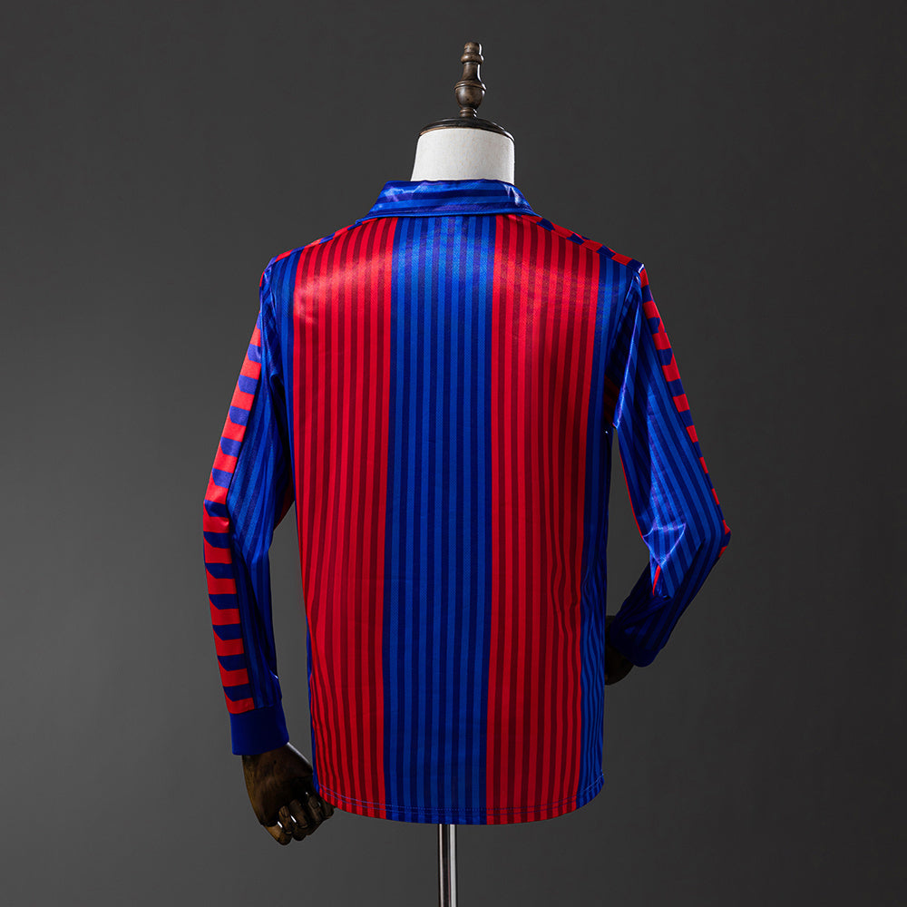 Barcelona Jersey 1989-92 Home Retro Kit Long Sleeves