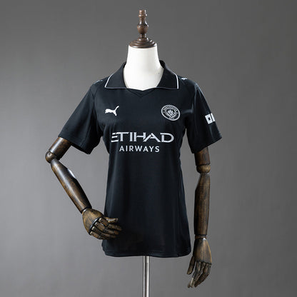 Women Manchester City Jersey 25/26 Away Football Kit Soccer Jersey