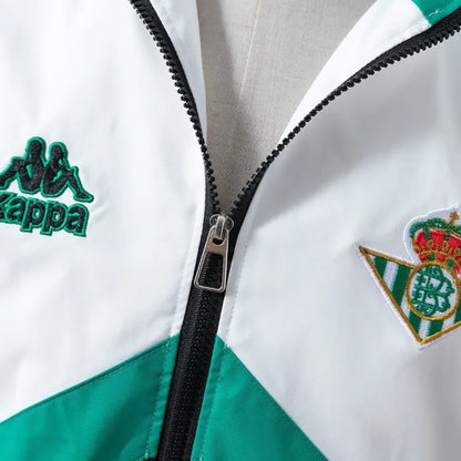 Real Betis Windbreaker 2025/26 Black White Football Kit