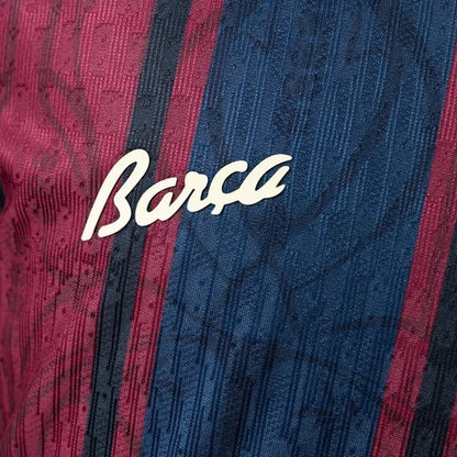 Barcelona Jersey 25/26 Anniversary Retro Football Kit