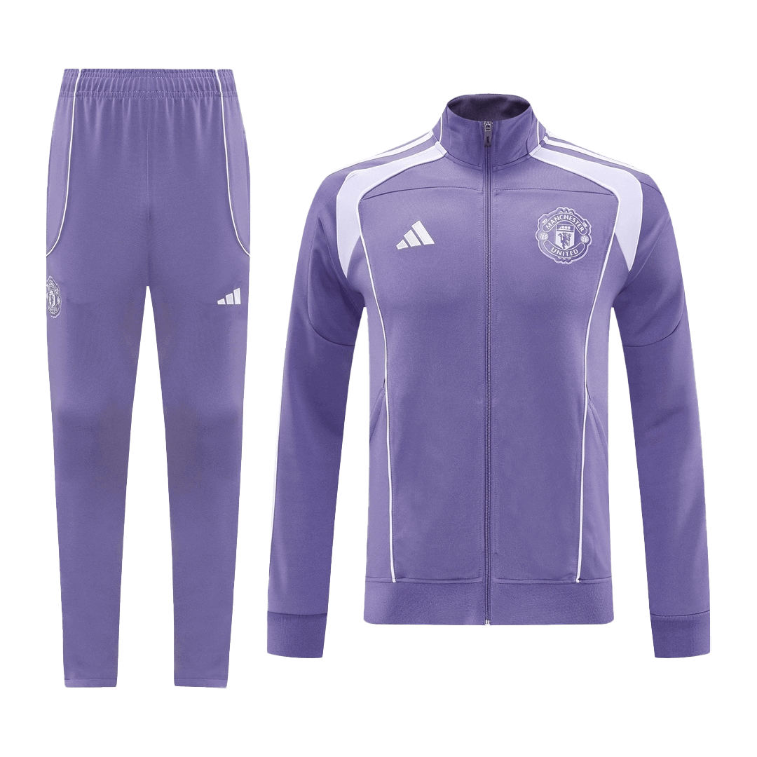 Manchester United 2025/26 Purple Training Tracksuit Kit (Top+Pants)