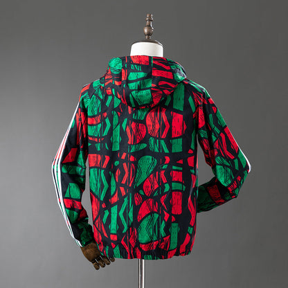 Arsenal Windbreaker 2025/26 Green Red Football Kit