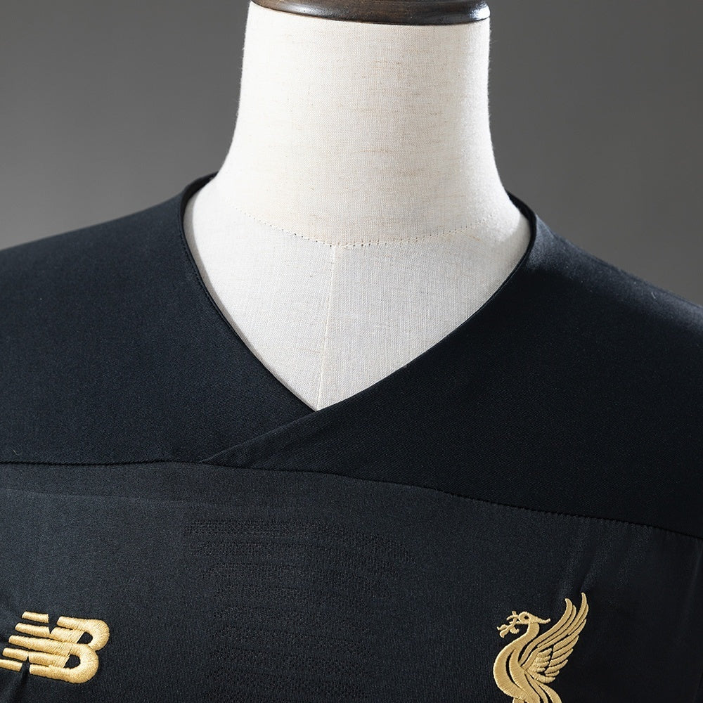 Retro Liverpool Black Jersey 2019-20 Football Kit Soccer Jersey