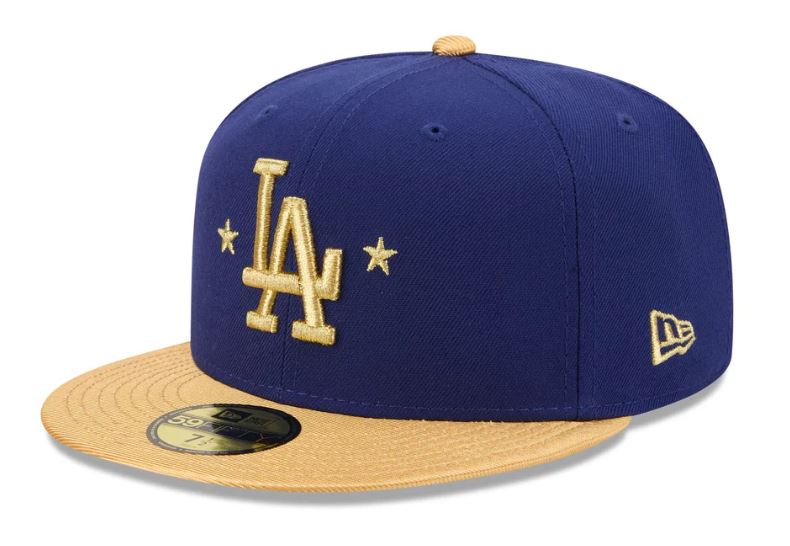 New Era Los Angeles Dodgers Gold 2025 World Series Champions Sidepatch 59FIFTY Fitted