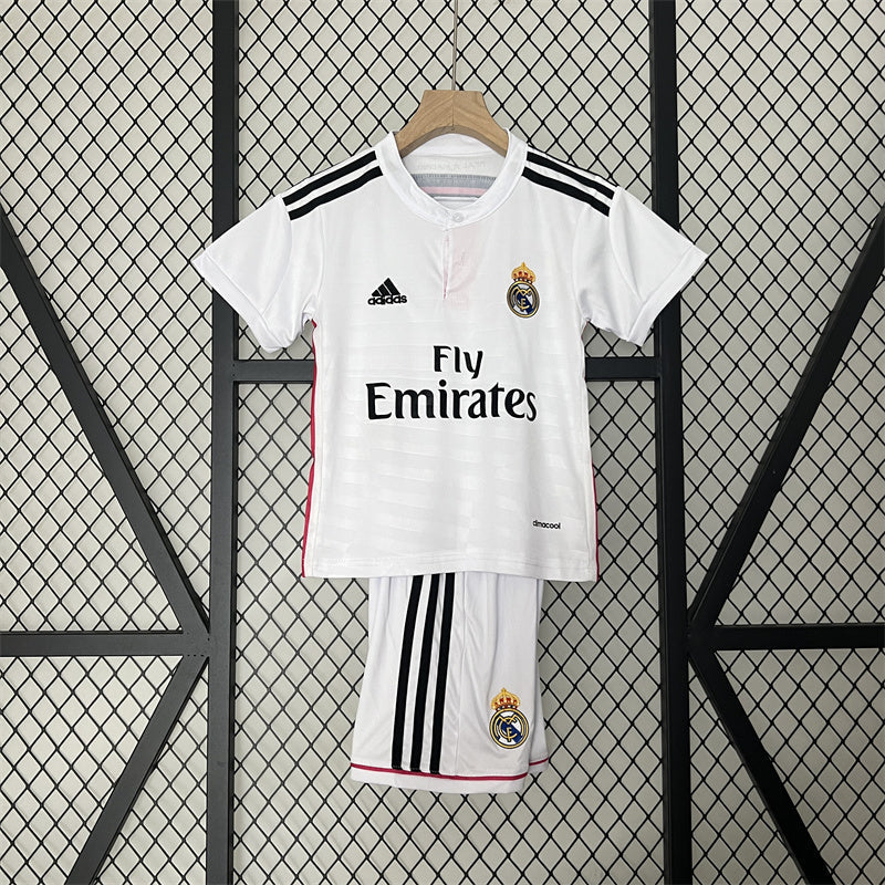 Retro Kids Real Madrid Home Jersey 14/15
