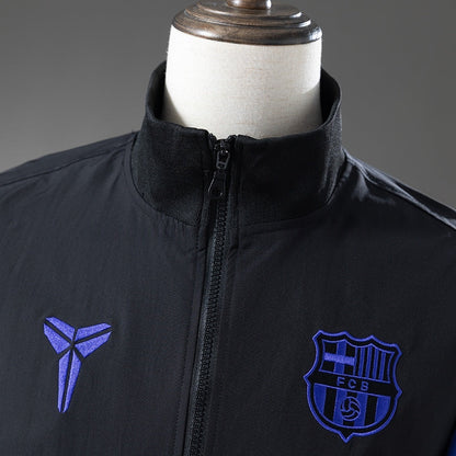 Barcelona x Kobe Windbreaker 2025/26 Black Football Soccer Jacket