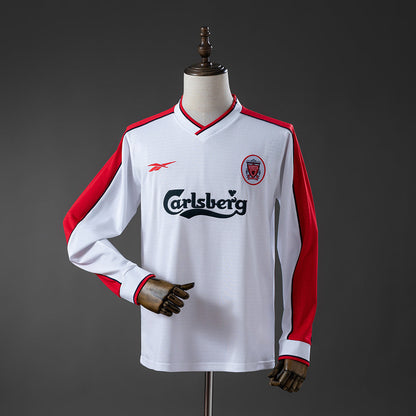 Liverpool Away Jersey 1998-99 Long Sleeves Retro Football Kit Soccer Shirt