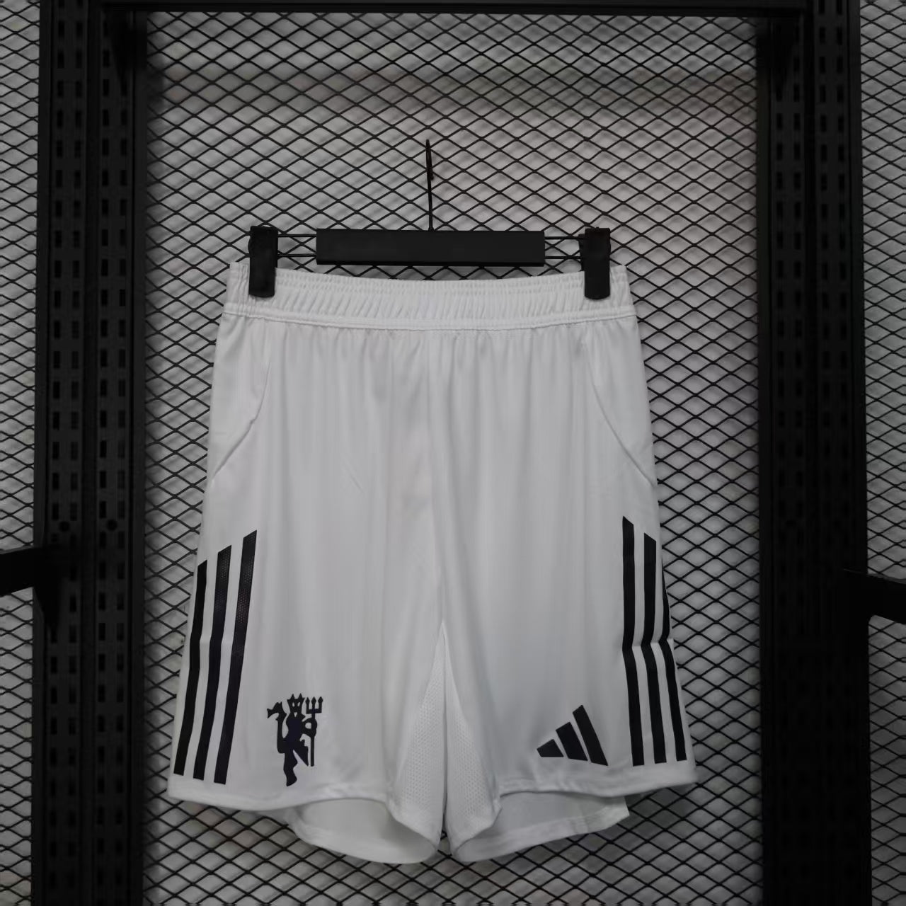 Player Version Manchester United Shorts 25/26 White Football Kit Soccer Shorts