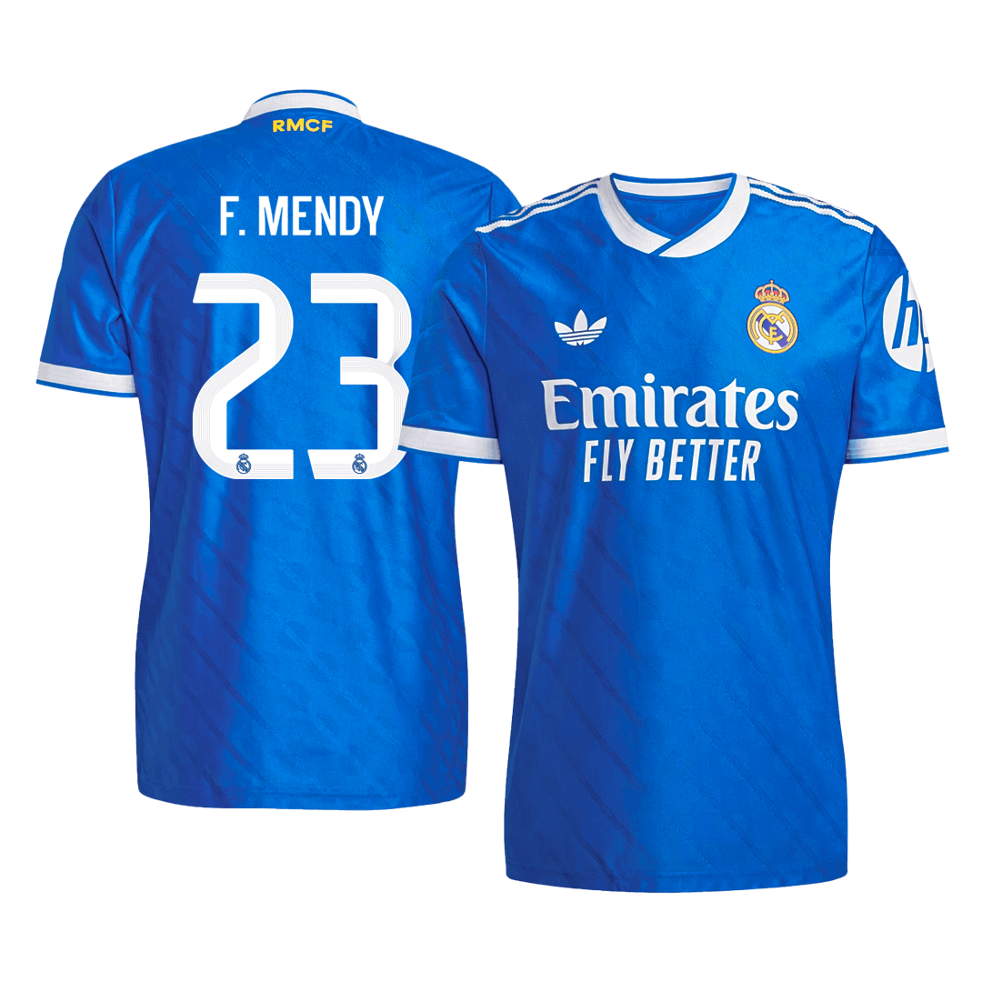 F. MENDY #23 Mens Real Madrid Third Jersey 2025/26 - Player Version (Slim Fit)