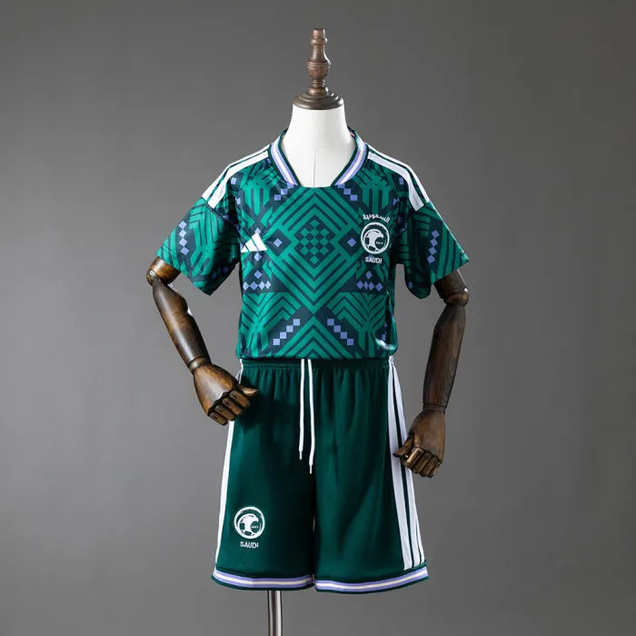 Kids Saudi Arabia Home Jersey 2026 World Cup Football Kit Soccer Shirt