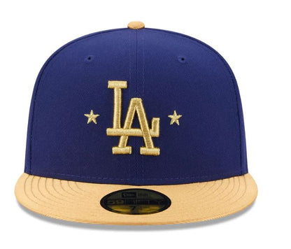 New Era Los Angeles Dodgers Gold 2025 World Series Champions Sidepatch 59FIFTY Fitted