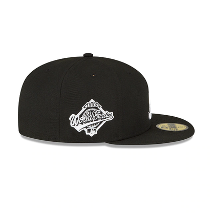 NEW ERA ATLANTA BRAVES 1995 WORLD SERIES SIDE PATCH 59FIFTY FITTED-BLACK/WHITE