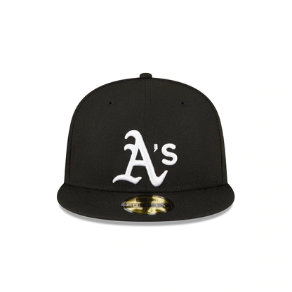 NEW ERA OAKLAND ATHLETICS 1989 WORLD SERIES SIDE PATCH 59FIFTY FITTED-BLACK/WHITE
