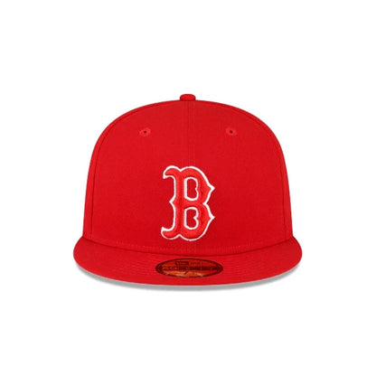 NEW ERA BOSTON RED SOX 2004 WORLD SERIES SIDE PATCH 59FIFTY FITTED HAT-SCARLET