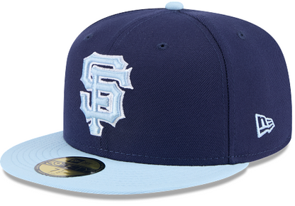 New Era San Francisco Giants 2-Tone Color Pack 59FIFTY Fitted Hat-Navy/Light Blue