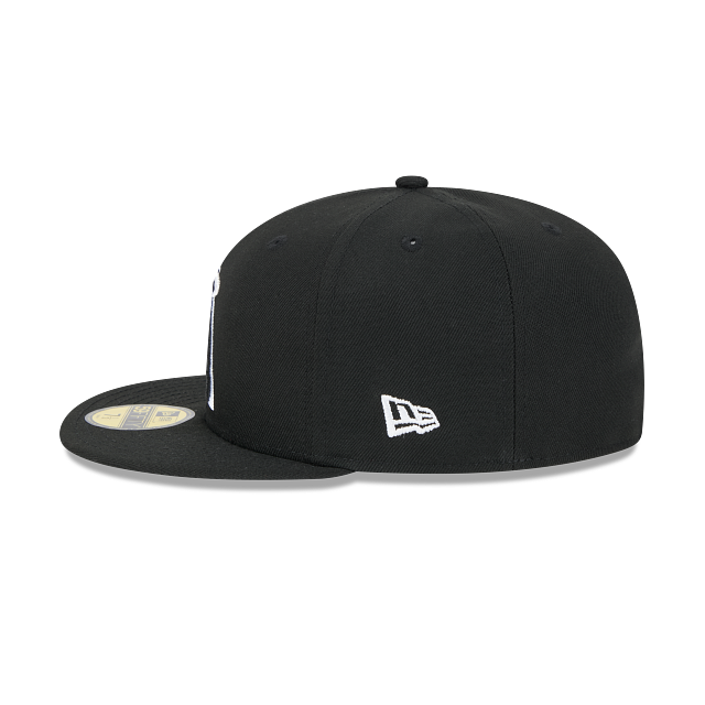 New Era Los Angeles Angels Side Patch 2010 All-Star Game 59fifty Fitted Hat-Black/White
