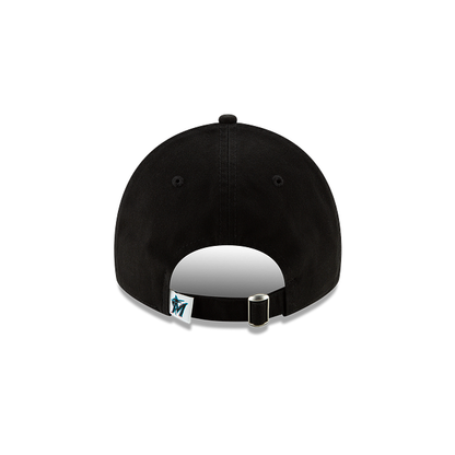 New Era Youth Miami Marlins Core Classic 9TWENTY Adjustable Hat-Black