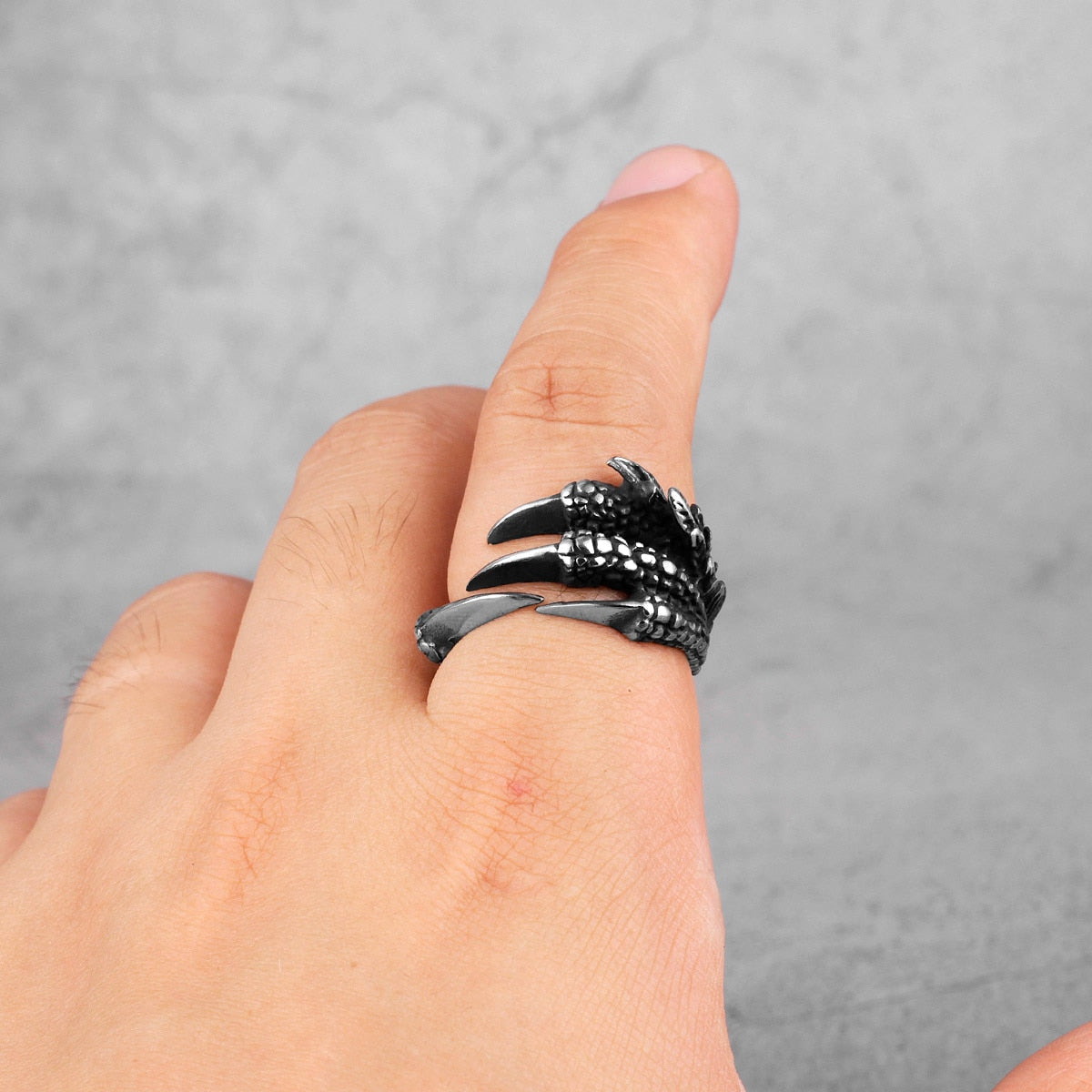 Dragon Claw Ring – Gothic Fantasy Punk Hip Hop Biker Statement