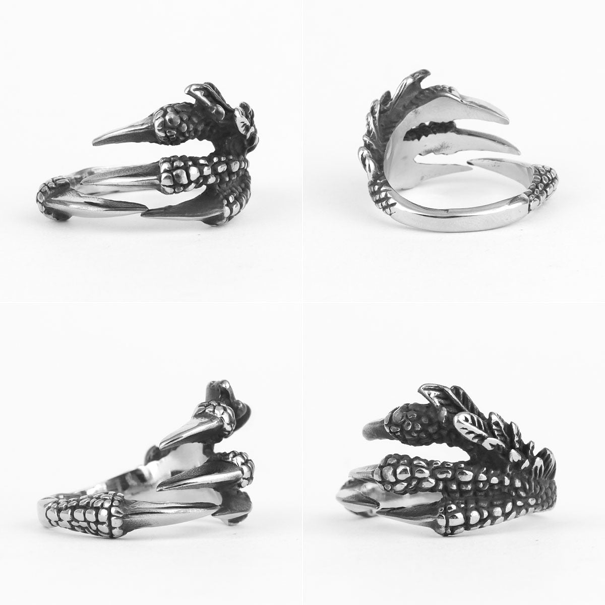 Dragon Claw Ring – Gothic Fantasy Punk Hip Hop Biker Statement
