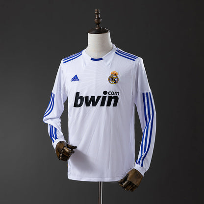 Real Madrid Jersey 2010-11 Home Retro Kit Long Sleeves