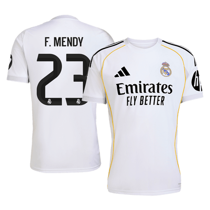 F.MENDY #23 Mens Real Madrid Home Jersey 2025/26 [PREMIUM]